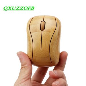 Souris bambou sans fil souris 2 4g pour ordinateur portable ordinateur portable Teblet 1600DPI optique Ailent muet jeu nouveauté cadeaux 230114