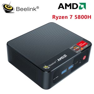 MICE BEELINK SER5 PRO AMD RYZEN 7 5800H MINI PC AMD RYZEN 5 5500U Windows 11 16 Go 500 Go SSD WiFi6 Bureau Mini PC Gamer Computer