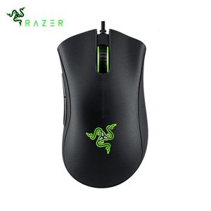 Mice Black DeathAdder Essential Wired Gaming Mouse 6400DPI Optical Sensor 5 Independently Buttons For PC Gamer 230821