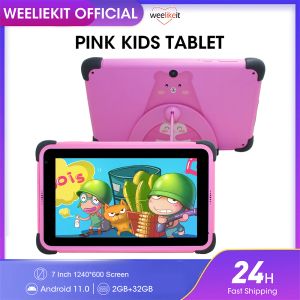 Souris dropshipping 7 '' tablettes pour enfants pour Chidren Android 11 1024 * 600 HD OUAD CORE DUAL DUAL WIFI 2GB 32 Go Tablette éducative pour enfants cadeau