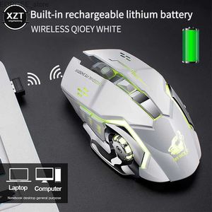 Souris Free Wolf X8 Game de charge sans fil souris silencieuse souris rétroéclairé Mécanique souris ergonomique PC PC Souris optique Y240407