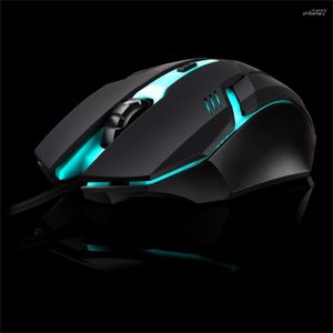 Ratones Game Mouse 800/1200/1600DP Ajustable Colorido Con cable USB Poelectric Glow Gaming Souris Sans Fil O