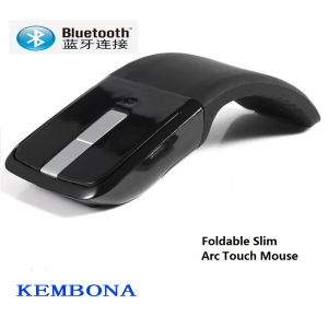 MICE KEMBONA 2,4 GHz Wireless Bluetooth Digital Mouse Arc Touch Mouse Pliant ordinateur d'ordinateur portable pliable pour Microsoft Surface ordinateur portable
