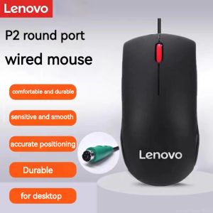 Souris Lenovo souris filaire PS2 souris de jeu à domicile bouche ronde souris de bureau d'affaires Pport interface ronde classique MSB1175