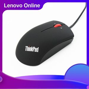 Ratones Lenovo ThinkPad OB47153 portátil IBM Red Dot con cable Ratón negro 1000 DPI USB PC Mouse compatible con computadoras portátiles y de escritorio