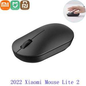 Ratones originales Xiaomi Wireless Mouse Lite 1000DPI 2.4GHz óptico óptico Portable Mini Office Office Gaming Gaming For PC Laptop Juego 2
