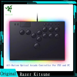 MICE RAZER Kitsune Allbutton Optical Arcade Controller pour PS5 et PC Slim Formable Portable Facteur de forme amovible Plaque supérieure Chroma RGB