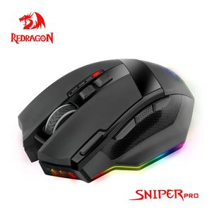 Mice REDRAGON Sniper Pro M801P RGB USB 2 4G Wireless Gaming Mouse 16400DPI 10 buttons Programmable ergonomic for gamer laptop PC 231117