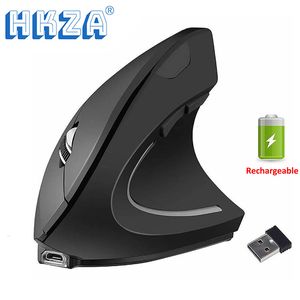 Souris Souris de jeu ergonomique verticale sans fil rechargeable Gamer Mause Kit Optique 2.4G Souris Ordinateur PC Ordinateur portable de bureau USB Souris 230831