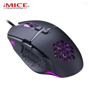 Souris filaire LED souris de jeu 7200 DPI ordinateur Gamer USB souris ergonomique avec câble pour PC portable RGB optique rétro-éclairé