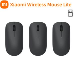 Souris Xiaomi Wireless Mouse Lite Version de la batterie 2,4 GHz 1000 DPI avec rappel de faible électricité Souris portable pour tablette PC Windows 10