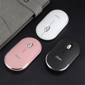 Souris ZELOTES F11 souris sans fil Bluetooth double Mode souris rechargeable 2400DPI 5 touches souris d'ordinateur souris de jeu pour PC jeux d'ordinateur portable