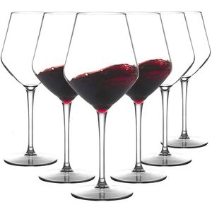 Michley 2/4 / 6pcs Incassable Tritan Plastic Wine Glass Picnic Picnic Luxury Reusable For Party Barware Outdoor Dish lave-vaisselle 240429