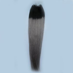 Extensión de cabello con anillo Micro Loop Remy Hair Color Locks 10-26''Ombre Micro Bead Hair Extensions 1g / strand 100g