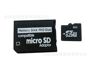 Adaptador Micro SD a Memory Stick Pro Duo, convertidor MicroSD TF, Micro SDHC a MS PRO Duo, lector de Memory Stick para Sony PSP