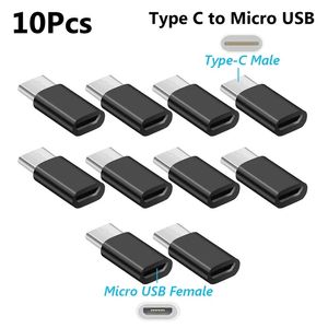 Adaptador Micro USB hembra a tipo C macho, convertidor Micro-B a conector de USB-C, adaptador de Cable de carga para teléfono