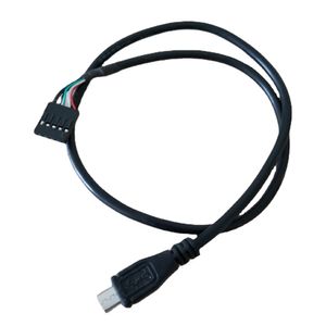 Micro USB vers Carte Mère 5Pin 2.54 Dupont Adaptateur Baffle Data Exrension Câble d'Alimentation 50cm