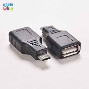 Adaptateur hôte OTG femelle Micro USB vers USB pour téléphone portable tablette connecté disque Flash souris noir