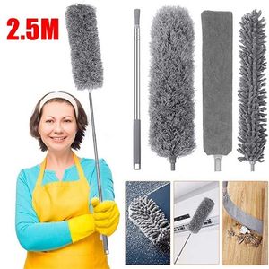 Microfiber Duster Long Extendable Duster Cleaner Brush Telescopic Catcher Mites Gap Dust Removal Dusters Home Cleaning Tools 211215
