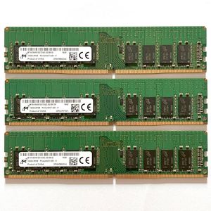 Micron DDR4 16GB 2400MHz ECC UDIMM RAM 2RX8 PC4-2400T-EE1-11 mémoire de serveur de bureau 288pin 1 pièces