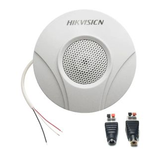 Microphone Original Hikvisiom DS2FP2020A HIFI Microphone Mic Pickup audio pour CCTV Camera Hikvision DVR Mic Audio RCA Plug