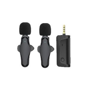 Micrófonos 2023 Nuevo Reducción de ruido de la lavalier inalámbrica micrófono de 3.5 mm aux para megáfonos amplificador altavoz cámara teléfono móvil