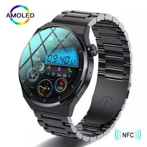 Microphones 2023 NFC Smart Watch Men GT3 Pro AMOLED 390 * 390 HD ÉCRAN CARD CALLET BLUETOOTH
