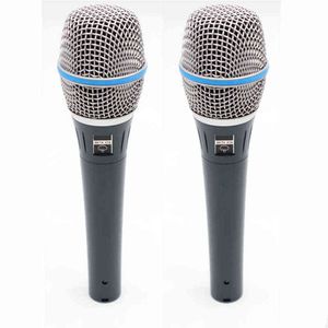 Microphones 2Pcs BETA87C Microphone dynamique portable Microphone filaire Chant professionnel KTV Système de karaoké Mélangeur audio DJ BETA 87A BETA87A Mike T220916