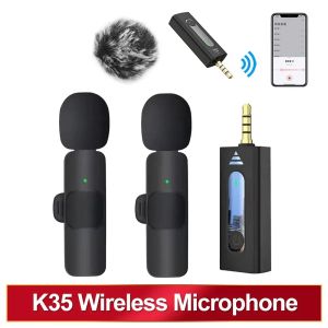 Microphones 3,5 mm sans fil LAVARE LAPEL K35 Réduction du bruit Microphone Universal 3.5 Meilleur micro d'enregistrement pour le haut-parleur de la caméra Smartphone Nouveau