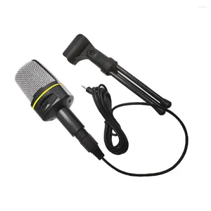 Microphones Desktop Wired Microphone ordinateur portable Tripod réglable en ligne bavardage en direct micro