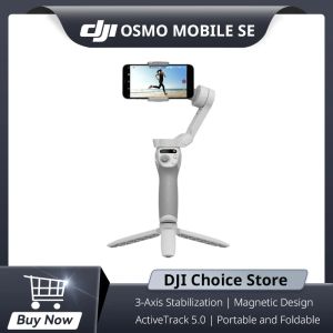 Microphones DJI OSMO Mobile SE SE Handheld Gimbal Stabilising Selfie Trépied OM SE pour smartphone Magnetic Design Original