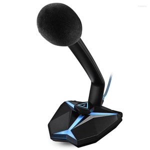 Microphones G33 Microphone de jeu Condensateur de bureau Enregistrement Indicateur LED Connexion Usb Lecture