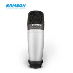 Microphones Hot Vendre Samson C01 Large Diaphragme Condenseur Microphone Professionnel Tambour vocal et enregistrement d'instruments acoustiques Microphone