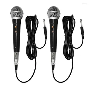 Microphones Karaoké Microphone portable professionnel filaire dynamique clair micro vocal pour la performance musicale facile à installer à utiliser