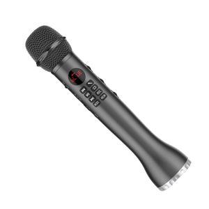 Microphones L598 USB K SONG Microphone TF Carte Fonction de la carte de fil sans fil Réduction du bruit de bruit de chant Mic Red