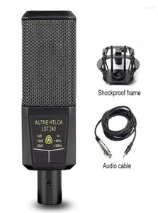Microphones LGT240 Condenseur professionnel microphone microphone grand diaphragm carré ordinateur mobile téléphone k chant en direct streaming1995075