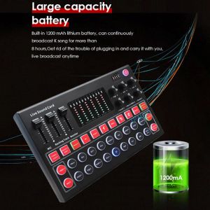Microphones M9 Sound Carte External USB Audio Interface Sound Carte for Gaming Computer Live Broadcast