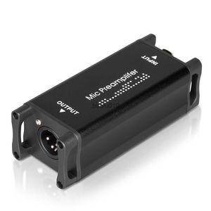 Micrófonos MA-1 Preamplificador de micrófono profesional Micrófono dinámico Amplifie Adaptador de audio XLR Grabación Equipo de efectos de sonido mejorado HKD230818