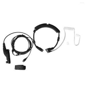 Micrófonos micrófonos onleny walkie talkie control de garganta estirable auricular tubo de tubo acústico para motorola xir p8260/8268/6550/p8200/