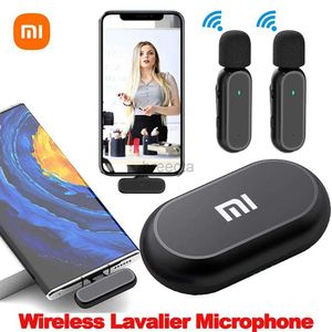 Microphones Mijia Wireless HD Radio Live Microphone Noise annuler le double micro 20 mètres pour le téléphone mobile Tiktok Record vidéo courte 240408