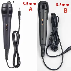Microphones Microphone dynamique filaire professionnel micro Vocal pour l'enregistrement karaoké Tube vocal 6.35mm /3.5mm
