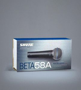 Micrófonos SHURE Beta58A micrófono dinámico de mano con cable, micrófono de estudio para cantar, grabación de escenario, micrófono para juegos para C1265956