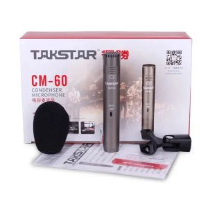 Microphones Microphone d'enregistrement professionnel Takstar CM60 de qualité supérieure Microphone à condensateur de Type mentionné ci-dessus pour instrument de musique
