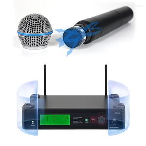 Micrófonos Sistema de micrófono inalámbrico profesional UHF SLX Super cardioide BETA Micrófono de mano Micrófono de calidad superior