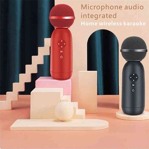 Microphones Microphone à condensateur Bluetooth sans fil Petit microphone à œuf géant Audio tout-en-un pour téléphone portable Chant pour enfants en direct T220916