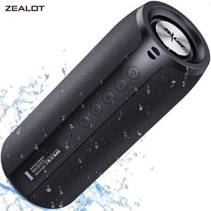 Micrófonos ZEALOT S51 potente Bluetooth S ER Bass Wireless Subwoofer Waterproof Sound Box Soporte TF TWS USB Flash Drive 230816