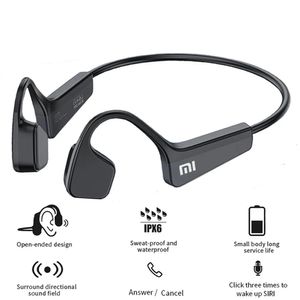 Mijia Bone Conduction Sport Headphone Ecoutee Wireless Ecoutphone Compatible Headset TWS Hands Free with Mic pour exécuter 240430