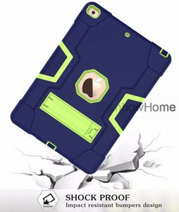 Funda protectora a prueba de golpes Robot para iPad 10,2 Pro 9,7 Air Mini Samsung Tab P200 T510 T720 con soporte plegable