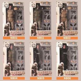 Collection de figurines militaires NB01A NB02A NB03A NB04 NB05 1/6 armée militaire Combat Swat soldat ACU Forces figurine modèle figurine jouets 231009