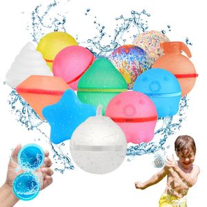 Voie lactée Aire de jeux Poupée Jeux d'eau d'été Ballons auto-rechargeables Réutilisables sans latex Bombe Jouets Balles Splash Silicone Ba Rqsbn